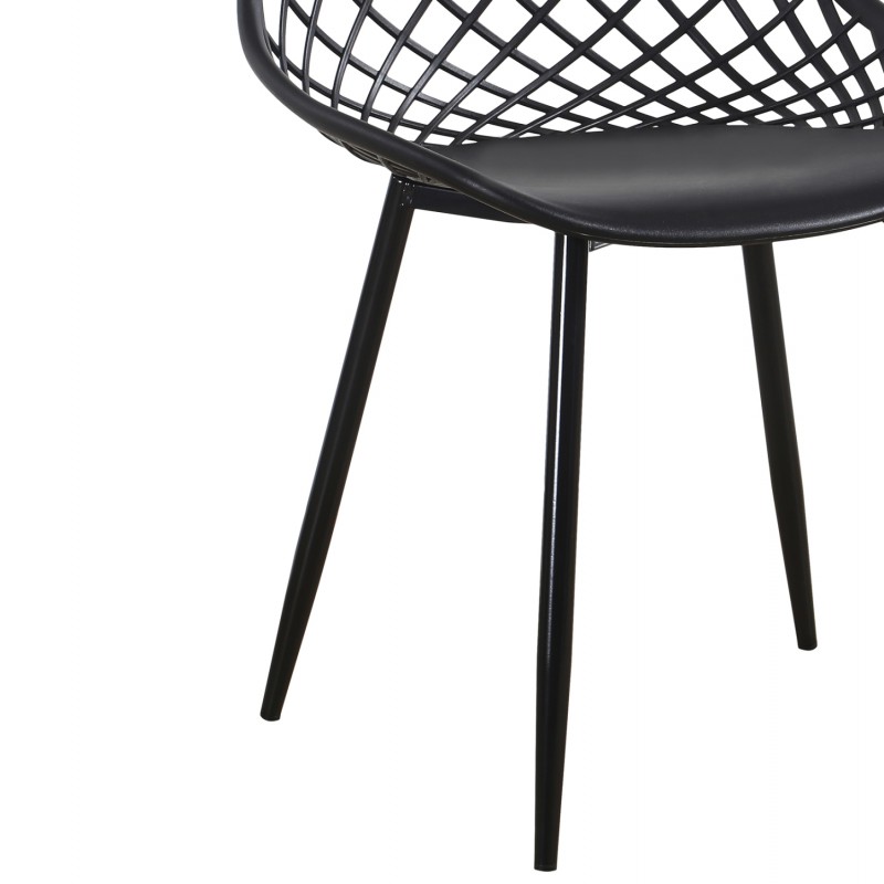 ΣΕΤ ΤΡΑΠΕΖΑΡΙΑΣ 5ΤΜΧ LIO HM21175 MDF TOP & ΠΟΛΥΠΡΟΠΥΛΕΝΙΟ ΣΕ ΜΑΥΡΟ