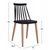 ΣΕΤ ΤΡΑΠΕΖΑΡΙΑΣ 5ΤΜΧ MINIMAL HM21178 MDF TOP ΣΕ ΜΑΥΡΟ-ΣΚΕΛΕΤΟΣ ΣΕ ΦΥΣΙΚΟ ΞΥΛΟΥ