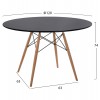 ΣΕΤ ΤΡΑΠΕΖΑΡΙΑΣ 5ΤΜΧ MAGGIE HM21187 MDF TOP & ΠΟΛΥΠΡΟΠΥΛΕΝΙΟ ΣΕ ΜΑΥΡΟ ΧΡΩΜΑ