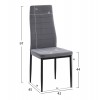 ΣΕΤ ΤΡΑΠΕΖΑΡΙΑΣ 5ΤΜΧ LADY HM21199.01 ΓΥΑΛΙ--ΜΕΤΑΛΛΟ ΣΕ ΜΑΥΡΟ & ΒΕΛΟΥΔΟ ΓΚΡΙ