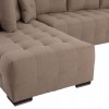 ΓΩΝΙΑΚΟΣ ΚΑΝΑΠΕΣ-ΚΡΕΒΑΤΙ ΜΕ ΑΠΟΘ.ΧΩΡΟ TRENDSTON HM3302.03L ΜΠΕΖ ΥΦΑΣΜΑ 298x177x95Υεκ