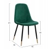 ΣΕΤ ΤΡΑΠΕΖΑΡΙΑΣ 5ΤΜΧ ALIZA HM11196.03 MDF TOP-ΒΕΛΟΥΔΟ ΚΥΠΑΡΙΣΣΙ & ΜΕΤΑΛΛΟ ΜΑΥΡΟ