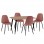 ΣΕΤ ΤΡΑΠΕΖΑΡΙΑΣ 5ΤΜΧ ALIZA HM21201 MDF TOP-ΒΕΛΟΥΔΟ ΣΑΠΙΟ ΜΗΛΟ & ΜΕΤΑΛΛΟ ΜΑΥΡΟ