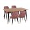ΣΕΤ ΤΡΑΠΕΖΑΡΙΑΣ 5ΤΜΧ JOLIE HM11198.02 MDF TOP-ΒΕΛΟΥΔΟ ΣΑΠΙΟ ΜΗΛΟ & ΜΕΤΑΛΛΟ ΜΑΥΡΟ