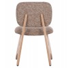 ΚΑΡΕΚΛΑ ΤΡΑΠΕΖΑΡΙΑΣ BELLISI HM18248.01 ΚΑΦΕ ΥΦΑΣΜΑ-PLYWOOD ΧΡΩΜΑ ΔΡΥΟΣ 53x56x78Υεκ.