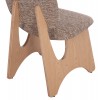 ΚΑΡΕΚΛΑ ΤΡΑΠΕΖΑΡΙΑΣ BELLISI HM18248.01 ΚΑΦΕ ΥΦΑΣΜΑ-PLYWOOD ΧΡΩΜΑ ΔΡΥΟΣ 53x56x78Υεκ.