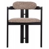 ΠΟΛΥΘΡΟΝΑ ΤΡΑΠΕΖΑΡΙΑΣ KALL HM18247.02 ΚΑΦΕ ΥΦΑΣΜΑ--PLYWOOD ΣΕ ΜΑΥΡΟ 56x45x73Υεκ