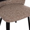 ΚΑΡΕΚΛΑ ΤΡΑΠΕΖΑΡΙΑΣ DEKKER HM18249.03 PLYWOOD ΜΑΥΡΟ--ΥΦΑΣΜΑ ΚΑΦΕ 50x60x80Υεκ.