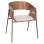 ΠΟΛΥΘΡΟΝΑ KRILL HM18254.01 PLYWOOD ΣΕ WHITEWASH--ΜΕΤΑΛΛΟ ΣΕ ΧΑΛΚΙΝΟ 55,5x55x72Υεκ.
