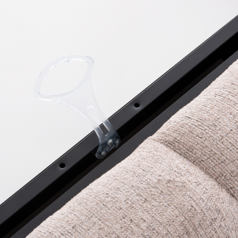 ΚΡΕΒΑΤΙ REMO ΜΕ ΑΠΟΘΗΚΕΥΤΙΚΟ ΧΩΡΟ HM719.10 ΥΦΑΣΜΑ ΜΠΟΥΚΛΕ ΜΠΕΖ-ΓΙΑ ΣΤΡΩΜΑ 160x200εκ