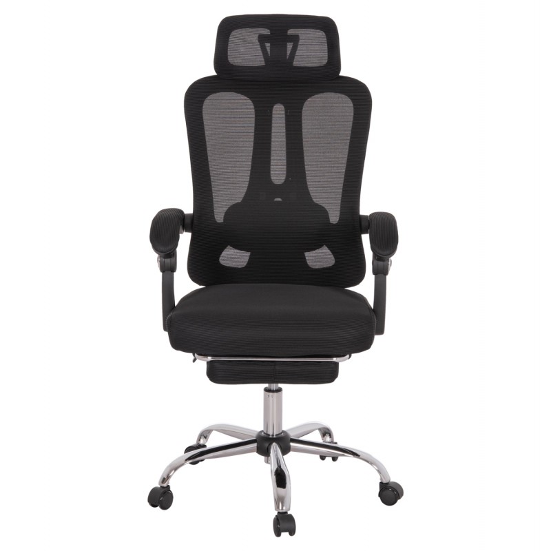 ΚΑΡΕΚΛΑ ΓΡΑΦΕΙΟΥ BARNET HM18258.01 ΜΑΥΡΟ MESH-ΜΑΥΡΟΣ ΣΚΕΛΕΤΟΣ NYLON 61x62x123Υ