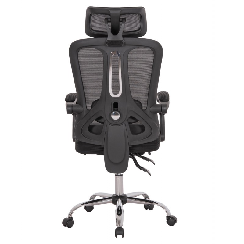 ΚΑΡΕΚΛΑ ΓΡΑΦΕΙΟΥ BARNET HM18258.01 ΜΑΥΡΟ MESH-ΜΑΥΡΟΣ ΣΚΕΛΕΤΟΣ NYLON 61x62x123Υ
