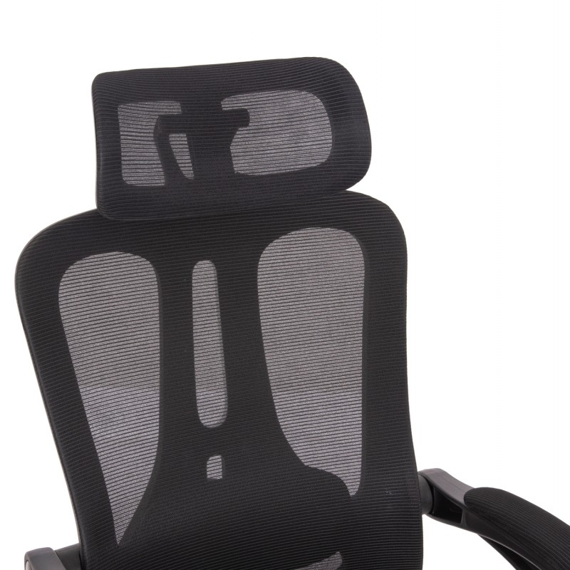 ΚΑΡΕΚΛΑ ΓΡΑΦΕΙΟΥ BARNET HM18258.01 ΜΑΥΡΟ MESH-ΜΑΥΡΟΣ ΣΚΕΛΕΤΟΣ NYLON 61x62x123Υ