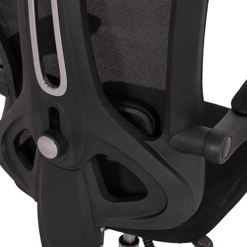 ΚΑΡΕΚΛΑ ΓΡΑΦΕΙΟΥ BARNET HM18258.01 ΜΑΥΡΟ MESH-ΜΑΥΡΟΣ ΣΚΕΛΕΤΟΣ NYLON 61x62x123Υ