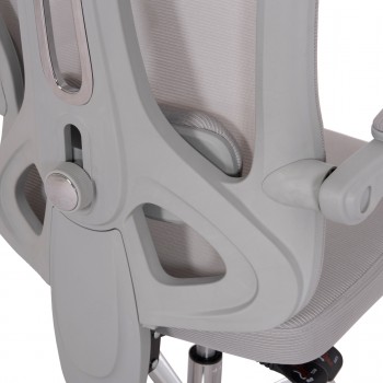 ΚΑΡΕΚΛΑ ΓΡΑΦΕΙΟΥ BARNET HM18258.02 ΓΚΡΙ MESH-ΓΚΡΙ ΣΚΕΛΕΤΟΣ NYLON 61x62x123Υ