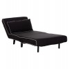 ΠΟΛΥΘΡΟΝΑ ΚΡΕΒΑΤΙ BRAXTON HM8425.03 ΜΑΥΡΟ ΥΦΑΣΜΑ 78x88x78Υεκ.