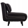 ΠΟΛΥΘΡΟΝΑ ΚΡΕΒΑΤΙ BRAXTON HM8425.03 ΜΑΥΡΟ ΥΦΑΣΜΑ 78x88x78Υεκ.