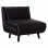 ΠΟΛΥΘΡΟΝΑ ΚΡΕΒΑΤΙ BRAXTON HM8425.03 ΜΑΥΡΟ ΥΦΑΣΜΑ 78x88x78Υεκ.