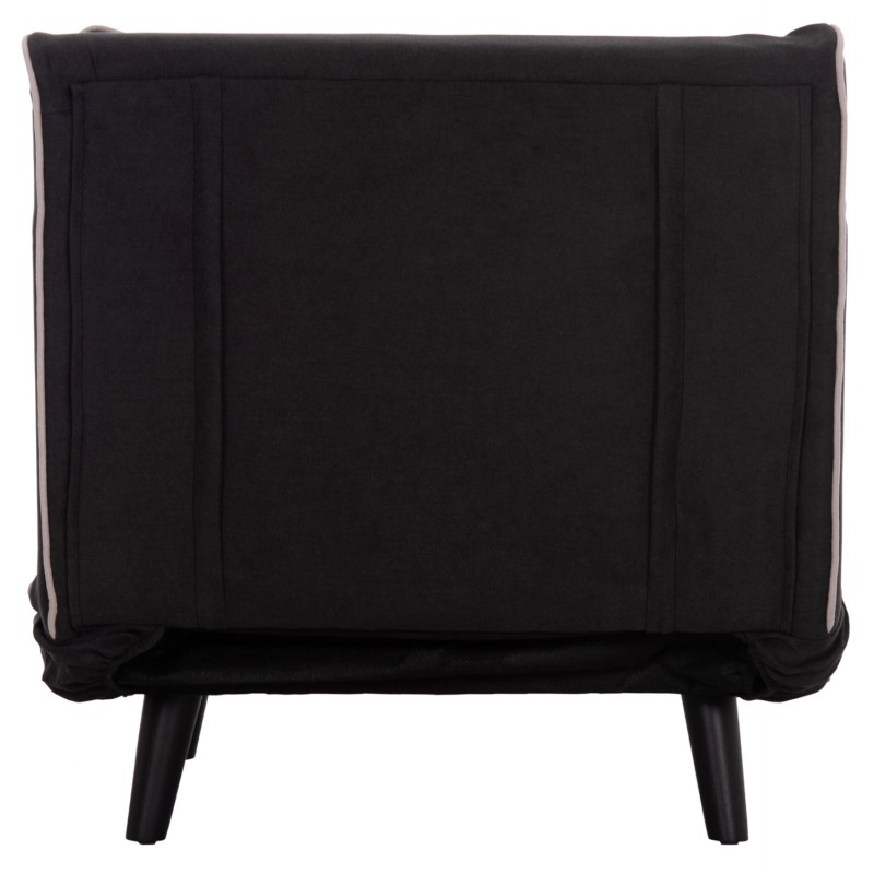 ΠΟΛΥΘΡΟΝΑ ΚΡΕΒΑΤΙ BRAXTON HM8425.03 ΜΑΥΡΟ ΥΦΑΣΜΑ 78x88x78Υεκ.