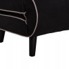 ΠΟΛΥΘΡΟΝΑ ΚΡΕΒΑΤΙ BRAXTON HM8425.03 ΜΑΥΡΟ ΥΦΑΣΜΑ 78x88x78Υεκ.