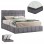 ΚΡΕΒΑΤΙ ΔΙΠΛΟ ΜΕ ΣΤΡΩΜΑ & ΑΠΟΘ.ΧΩΡΟ RAMON HM21168 ΓΚΡΙ ΜΠΟΥΚΛΕ--ΓΙΑ 160x200εκ