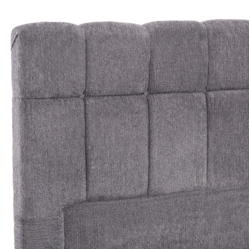 ΚΡΕΒΑΤΙ ΔΙΠΛΟ ΜΕ ΣΤΡΩΜΑ & ΑΠΟΘ.ΧΩΡΟ RAMON HM21168 ΓΚΡΙ ΜΠΟΥΚΛΕ--ΓΙΑ 160x200εκ