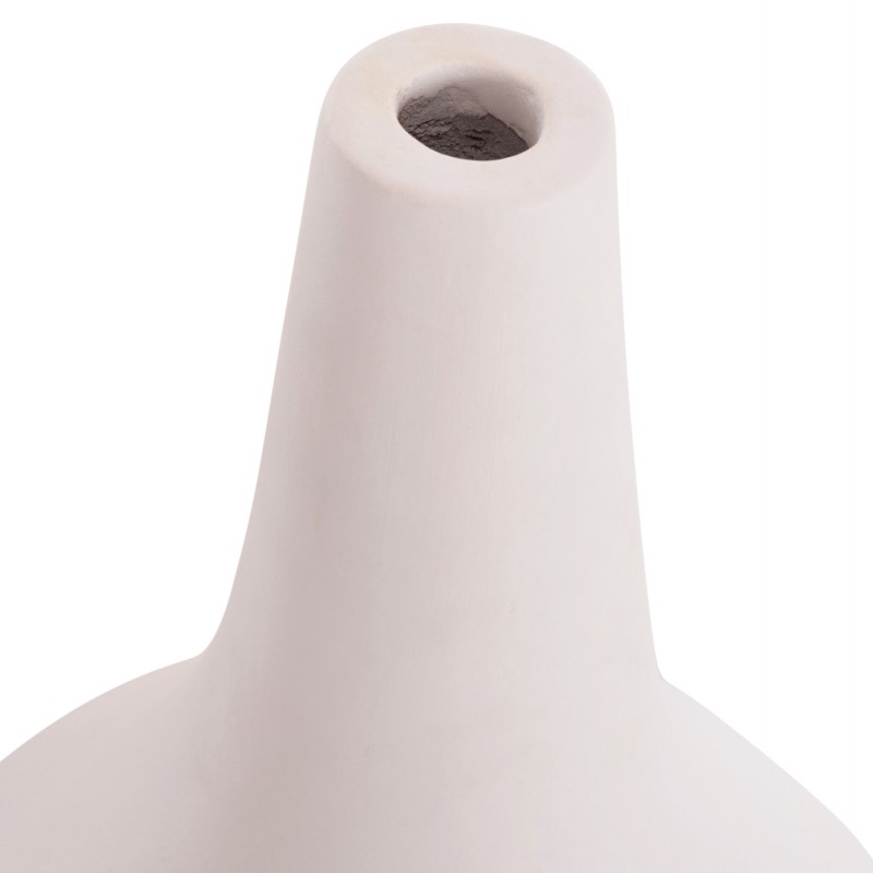 ΕΠΙΤΡΑΠΕΖΙΟ ΔΙΑΚΟΣΜΗΤΙΚΟ ΒΑΖΟ DENI HM4663.02L ΤΕΡΑΚΟΤΑ ΣΕ ΛΕΥΚΟ--Φ26x39Υεκ