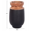 ΔΙΑΚΟΣΜΗΤΙΚΑ ΒΑΖΑ ΔΑΠΕΔΟΥ 2ΤΜΧ LINTER HM21140.01 FIBER CEMENT ΜΑΥΡΟ-ΞΥΛΟ ΤΕΑΚ 47Υ & 60Υεκ