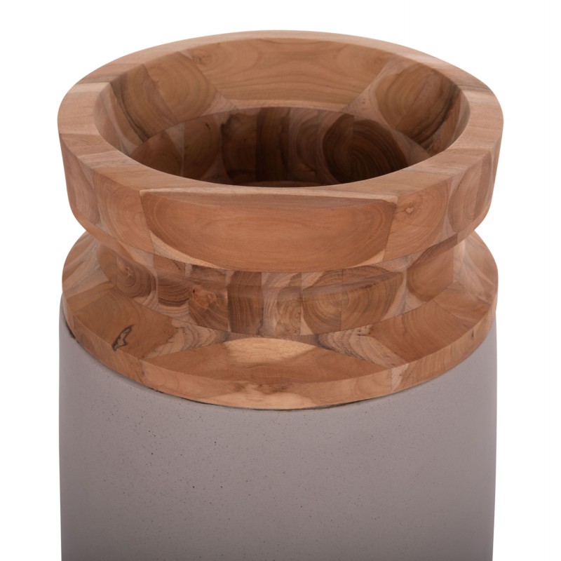 ΔΙΑΚΟΣΜΗΤΙΚΑ ΒΑΖΑ ΔΑΠΕΔΟΥ 2ΤΜΧ LINTER HM21140.04 FIBER CEMENT TAUPE-ΞΥΛΟ ΤΕΑΚ 47Υ & 60Υεκ