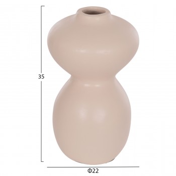 ΕΠΙΤΡΑΠΕΖΙΟ ΔΙΑΚΟΣΜΗΤΙΚΟ ΒΑΖΟ NELLY HM4669.02 ΤΕΡΑΚΟΤΑ ΣΕ ΚΡΕΜ--Φ22x35Υεκ.