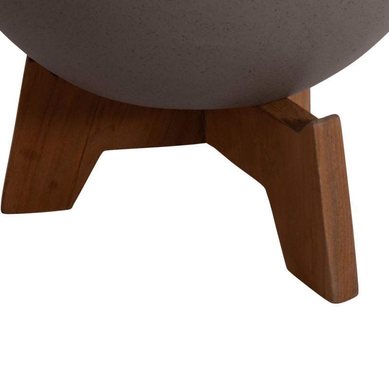 ΣΕΤ 3 ΓΛΑΣΤΡΕΣ ΜΕ ΞΥΛΙΝΕΣ ΒΑΣΕΙΣ TRYLL HM4681.03 FIBER CEMENT--ΓΚΡΙ