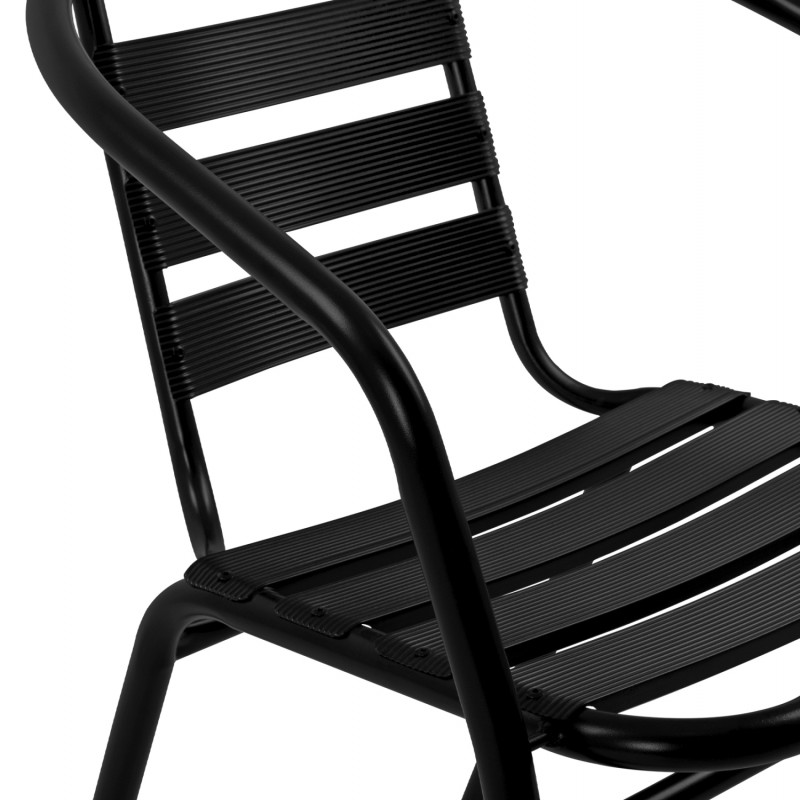 ΣΕΤ ΤΡΑΠΕΖΑΡΙΑΣ 5ΤΜΧ ADAM HM21220 ΚΑΡΕΚΛΕΣ ΜΕΤΑΛΛΙΚΕΣ & ΤΡΑΠΕΖΙ 110x60 ΜΑΥΡΟ