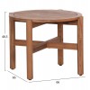 LOUNGE ΣΕΤ SANJI HM21214 ΤΡΑΠΕΖΙ & 2 ΠΟΛΥΘΡΟΝΕΣ--ΞΥΛΟ ΑΚΑΚΙΑΣ-ΑΛΟΥΜΙΝΙΟ-ΣΧΟΙΝΙ