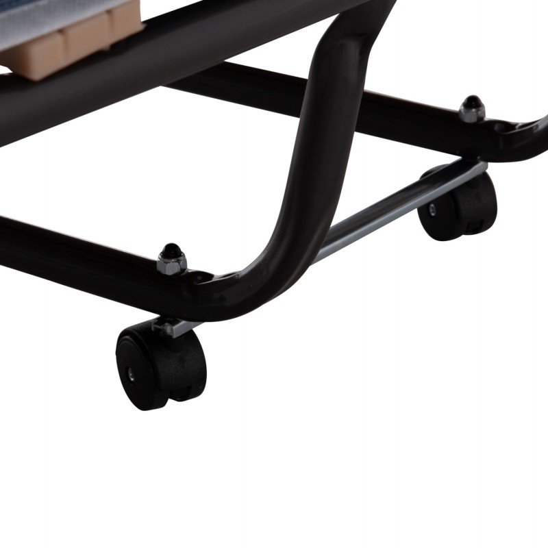 ΚΡΕΒΑΤΙ-ΡΑΝΤΖΟ ΙΤΑΛΙΑΣ SLADE HM604.03 ΜΕΤΑΛ. ΜΕ ΡΟΔΕΣ & ΣΤΡΩΜΑ 6,5εκ ΟΨΗ ΤΖΙΝ 80x183x37,5Yεκ