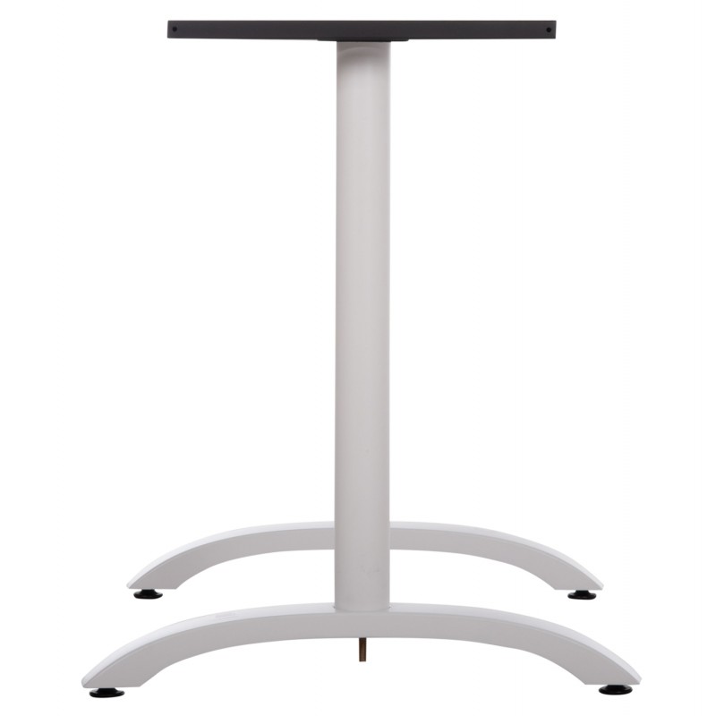 ΒΑΣΗ ΤΡΑΠΕΖΙΟΥ ΜΕΤΑΛΛΙΚΗ ΔΙΠΛΗ HM461.12 ΛΕΥΚΗ ΜΕ ΡΕΓΟΥΛΑΤΟΡΟΥΣ 100x60x73Υεκ.