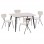 ΣΕΤ ΤΡΑΠΕΖΑΡΙΑΣ 5ΤΜΧ RAVEN HM21067.01 ΚΕΡΑΜΙΚΟ TOP ΛΕΥΚΟ ΜΑΡΜΑΡΟ--ΜΕΤΑΛΛΟ