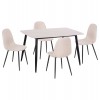 ΣΕΤ ΤΡΑΠΕΖΑΡΙΑΣ 5ΤΜΧ RAVEN HM21068.01 ΚΕΡΑΜΙΚΟ TOP ΛΕΥΚΟ ΜΑΡΜΑΡΟ--ΜΠΕΖ ΥΦΑΣΜΑ