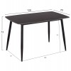 ΣΕΤ ΤΡΑΠΕΖΑΡΙΑΣ 5ΤΜΧ RAVEN HM21068.02 ΚΕΡΑΜΙΚΟ TOP ΜΑΥΡΟ ΜΑΡΜΑΡΟ--ΓΚΡΙ ΥΦΑΣΜΑ