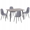 ΣΕΤ ΤΡΑΠΕΖΑΡΙΑΣ 5ΤΜΧ RAVEN HM21068.03 ΚΕΡΑΜΙΚΟ TOP ΓΚΡΙ ΜΑΡΜΑΡΟ--ΓΚΡΙ ΥΦΑΣΜΑ