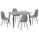 ΣΕΤ ΤΡΑΠΕΖΑΡΙΑΣ 5ΤΜΧ RAVEN HM21068.03 ΚΕΡΑΜΙΚΟ TOP ΓΚΡΙ ΜΑΡΜΑΡΟ--ΓΚΡΙ ΥΦΑΣΜΑ