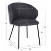 ΣΕΤ ΤΡΑΠΕΖΑΡΙΑΣ 5ΤΜΧ RAVEN HM21069.02 ΚΕΡΑΜΙΚΟ TOP ΜΑΥΡΟ ΜΑΡΜΑΡΟ & 4 ΚΑΡΕΚΛΕΣ