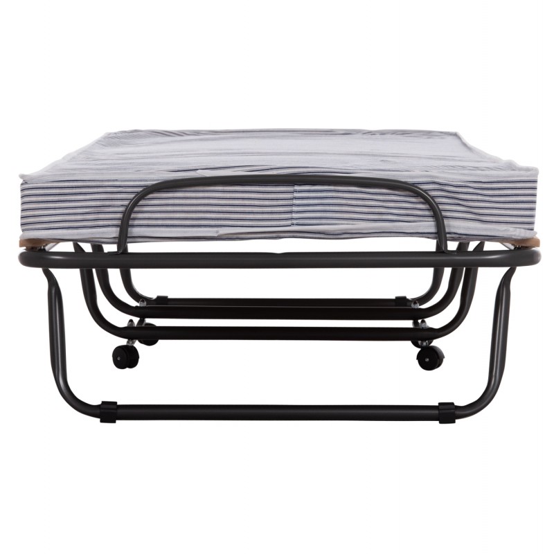 ΚΡΕΒΑΤΙ-ΡΑΝΤΖΟ ΙΤΑΛΙΑΣ NOBLE HM393.01 ΜΕΤΑΛΛΙΚΟ ΜΕ ΡΟΔΕΣ & ΣΤΡΩΜΑ 9εκ ΜΠΛΕ-ΛΕΥΚΟ 80x182x37.5Υεκ.