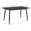 ΣΕΤ ΤΡΑΠΕΖΑΡΙΑΣ 5ΤΜΧ RAVEN HM21072.02 ΚΕΡΑΜΙΚΟ TOP ΜΑΥΡΟ ΜΑΡΜΑΡΟ & 4 ΚΑΡΕΚΛΕΣ