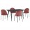 ΣΕΤ ΤΡΑΠΕΖΑΡΙΑΣ 5ΤΜΧ RAVEN HM21072.02 ΚΕΡΑΜΙΚΟ TOP ΜΑΥΡΟ ΜΑΡΜΑΡΟ & 4 ΚΑΡΕΚΛΕΣ