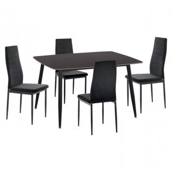 ΣΕΤ ΤΡΑΠΕΖΑΡΙΑΣ 5ΤΜΧ RAVEN HM21224.02 ΚΕΡΑΜΙΚΟ TOP ΜΑΥΡΟ ΜΑΡΜΑΡΟ--ΒΕΛΟΥΔΟ ΜΑΥΡΟ