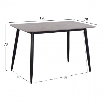 ΣΕΤ ΤΡΑΠΕΖΑΡΙΑΣ 5ΤΜΧ RAVEN HM21224.03 ΚΕΡΑΜΙΚΟ TOP ΓΚΡΙ ΜΑΡΜΑΡΟ--ΒΕΛΟΥΔΟ ΓΚΡΙ