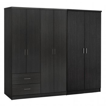 ΝΤΟΥΛΑΠΑ 6ΦΥΛΛΗ BLAKELY HM21235.01 ΜΕΛΑΜΙΝΗ ΧΡΩΜΑ ZEBRANO 201x43x181Υεκ