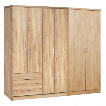 ΝΤΟΥΛΑΠΑ 6ΦΥΛΛΗ BLAKELY HM21235.02 ΜΕΛΑΜΙΝΗ ΧΡΩΜΑ SONAMA 201x43x181Υεκ