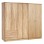 ΝΤΟΥΛΑΠΑ 6ΦΥΛΛΗ BLAKELY HM21235.02 ΜΕΛΑΜΙΝΗ ΧΡΩΜΑ SONAMA 201x43x181Υεκ