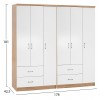 ΝΤΟΥΛΑΠΑ 6ΦΥΛΛΗ CAESAR HM21236.02 ΜΕΛΑΜΙΝΗ SONAMA & ΛΕΥΚΟ 180x42,5Χ181Υεκ.